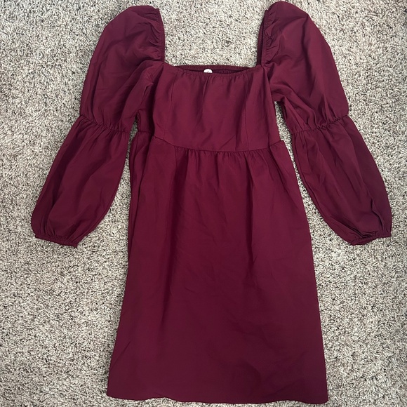 Amazon Maroon Mini Dress Size XS - Picture 1 of 2